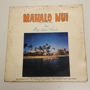 Mahalo Nui Bill Ali'iloa Lincoln Vinyl Record Album Vintage